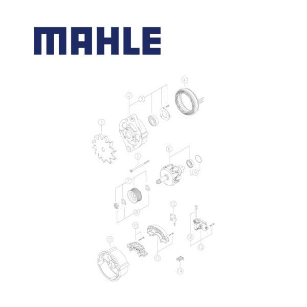 Alternator MG43 MAHLE 0000004787665, 6005706646, 4787665, MG 43 Alternator MG43 MAHLE 0000004787665, 6005706646, 4787665, MG 43